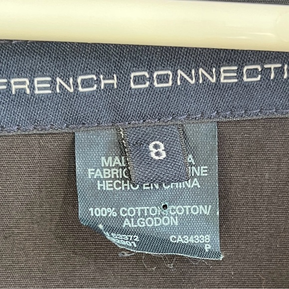 French Connection black scoop neck mini dress size 8 - Picture 6 of 15